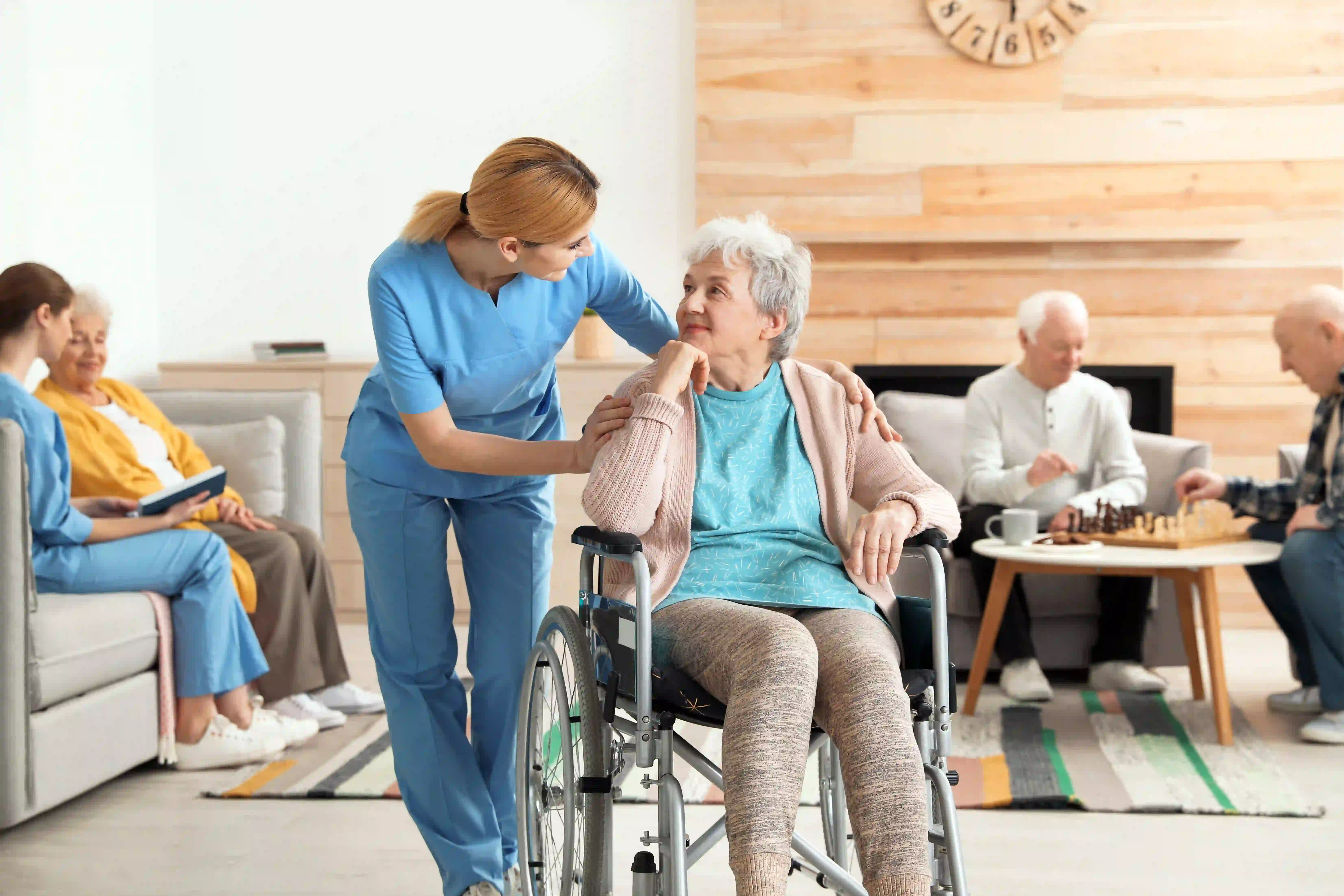 Safe, accessible common area at Joani Twin Lakes Adult Family Home